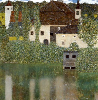 Kastély az Atter-tavon, Unterrach kastély az Attersee-n 1908 alkotó: Gustav Klimt
