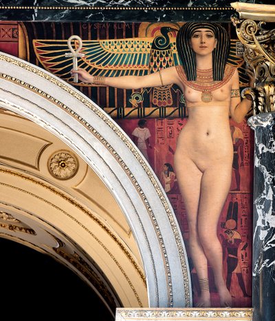 Egypt I. Spandrel above the Grand Staircase, Kunsthistorisches Museum, Vienna alkotó: Gustav Klimt