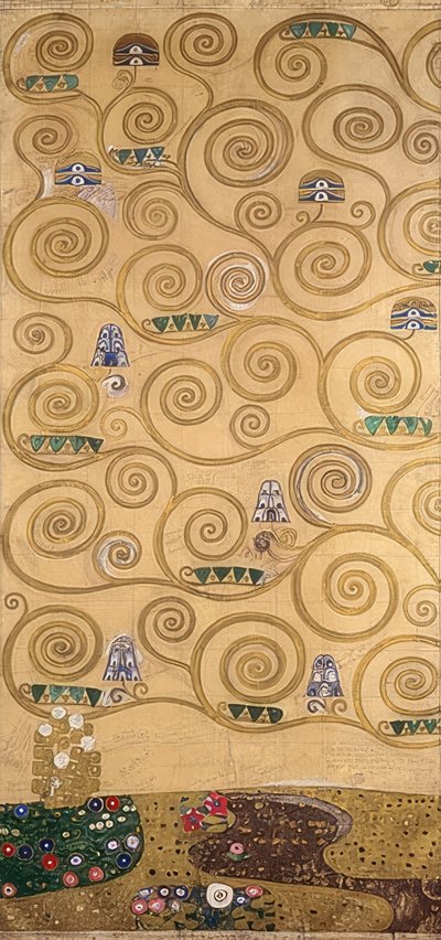 Tervezés a stoclet frízhez. Részlet. 1905/09 alkotó: Gustav Klimt