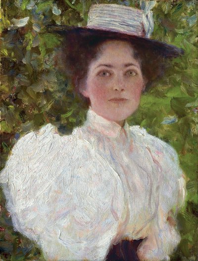 Girl in the Foliage, 1908 körül (olaj, vászon) alkotó: Gustav Klimt