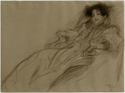 Fiatal hölgy a karosszékben alkotó: Gustav Klimt