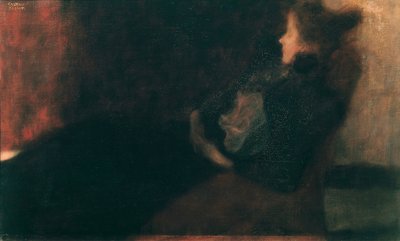 Lady at the Fireplace alkotó: Gustav Klimt