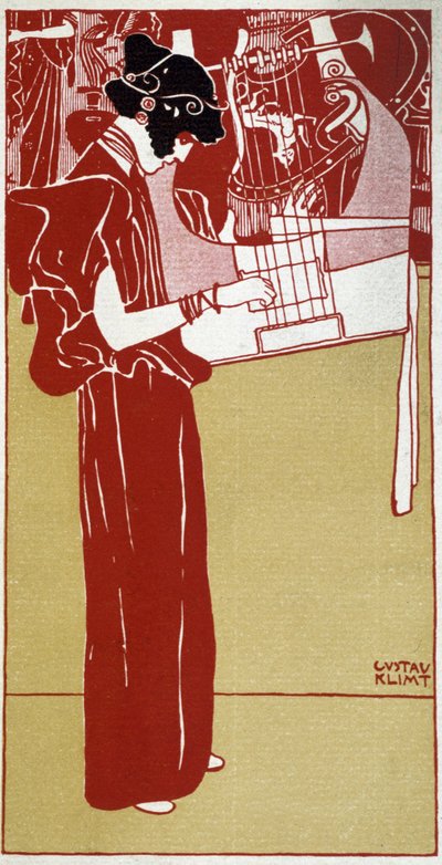 Zene - Gustav Klimt rajza, deb. 20. század alkotó: Gustav Klimt