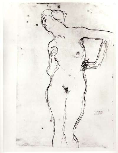 Meztelen alkotó: Gustav Klimt