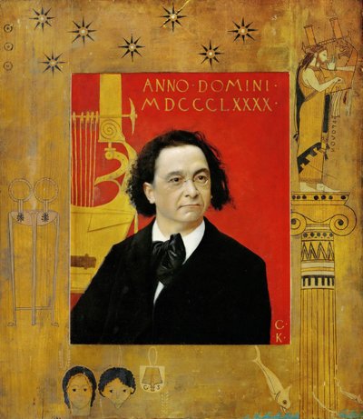 Joseph Pembaur, a zongorista és zeneszerző portréja, 1890 alkotó: Gustav Klimt