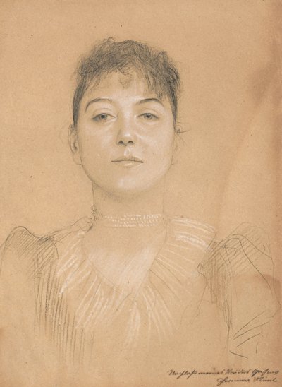 Női portré, 1890-1891 körül alkotó: Gustav Klimt