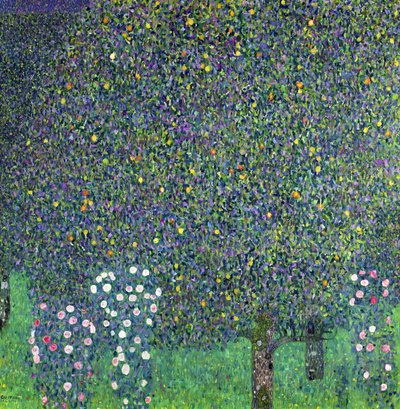Rózsák a fák alatt, 1905 körül alkotó: Gustav Klimt
