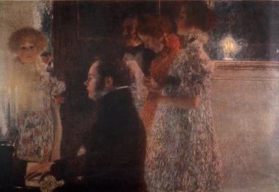 Schubert a zongoránál alkotó: Gustav Klimt
