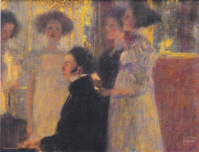Schubert a zongoránál I alkotó: Gustav Klimt