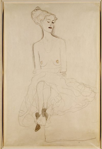 Ülő nő, 1908 alkotó: Gustav Klimt