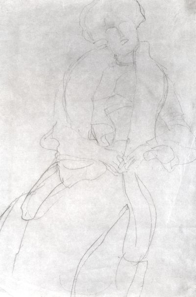 Ülő nő boával (Adele Bloch-Bauer) alkotó: Gustav Klimt