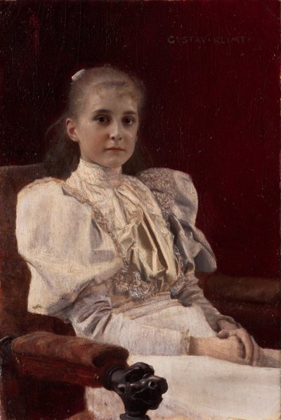 Seated Young Girl alkotó: Gustav Klimt