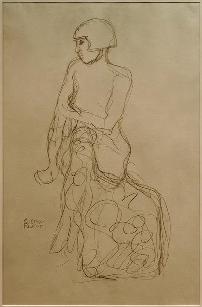 Fél felvonásban ülve balra alkotó: Gustav Klimt