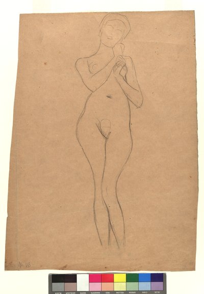 Stehender weiblicher Akt alkotó: Gustav Klimt