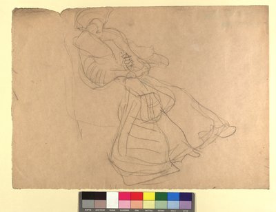 Studie zu einem Damenporträt alkotó: Gustav Klimt