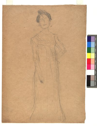 Studie zu einem Damenporträt alkotó: Gustav Klimt