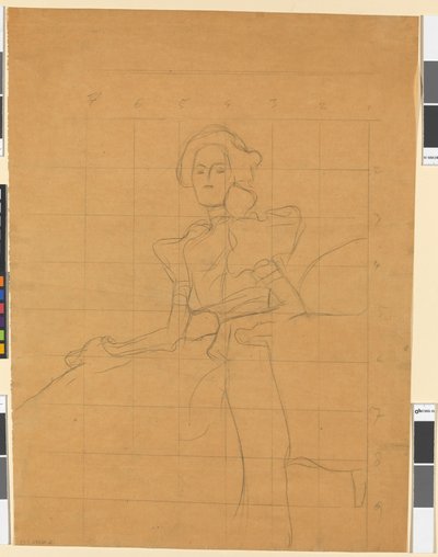 Studie zum Bildnis Sonja Knips alkotó: Gustav Klimt