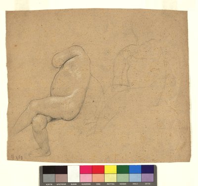 Studien zu zwei sitzenden Kinderakten alkotó: Gustav Klimt