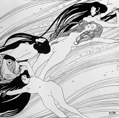 A hal vére, megjelent a Ver Sacrum magazinban, 1898 alkotó: Gustav Klimt