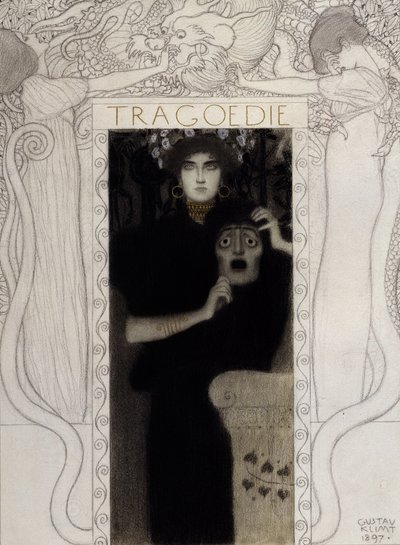Tragédia, 1897 alkotó: Gustav Klimt