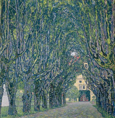 Fákkal szegélyezett út a felső-ausztriai Kammer kastélyához vezető úton alkotó: Gustav Klimt