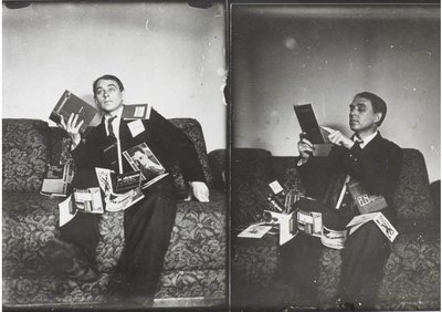 Alexey Kruchenykh kettős portréja alkotó: Gustav Klutsis