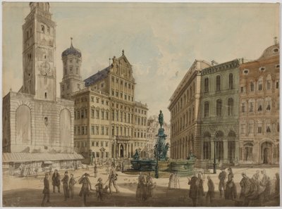Perlach-torony és Augsburg városháza alkotó: Gustav Kraus