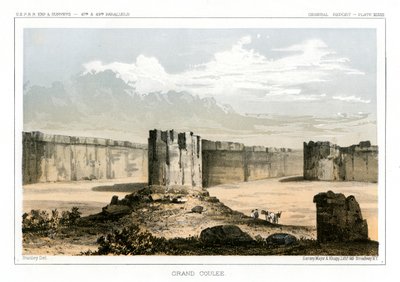Grand Coulee, Washington, USA, 1856 alkotó: Gustav Sohon