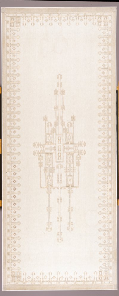 Függönypanel, 1908 körül (pamut és lenvászon) alkotó: Gustav Stickley