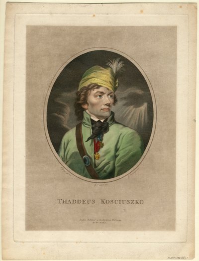 Tadeusz Kosciuszko portréja 1746-1817, 1795 alkotó: Gustav Taubert
