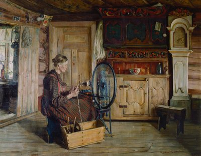 Belsőépítészet a Sandbu farmról Vaga-ban alkotó: Gustav Wentzel