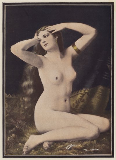 A nyár örömei (színes litó) alkotó: Gustave-Henri-Eugene Delhumeau