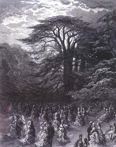 Egy Chiswick Fete, "London, egy zarándoklat"-ból, írta William Blanchard Jerrold (1826-84), metszett Stephane Pannemaker (1847-1930), pub. 1872 (metszet) alkotó: Gustave (after) Dore