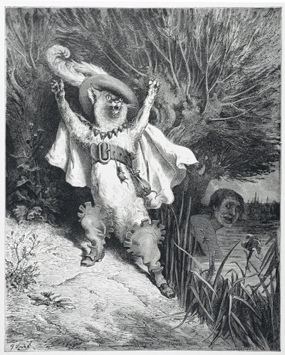 Csizmás Kandúr alkotó: Gustave (after) Dore