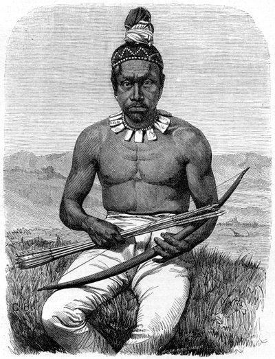 indián, Kalifornia, 19. század. alkotó: Gustave Clarence Rodolphe Boulanger