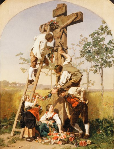 A szentély díszítése, 1854 alkotó: Gustave Brion