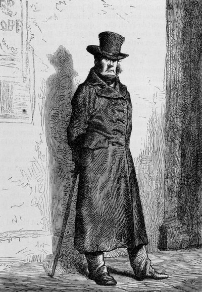 Javert – Victor Hugo „” The Miserable” című részében, ill. írta: Brion, szerk. Hetzel és Lacroix alkotó: Gustave Brion
