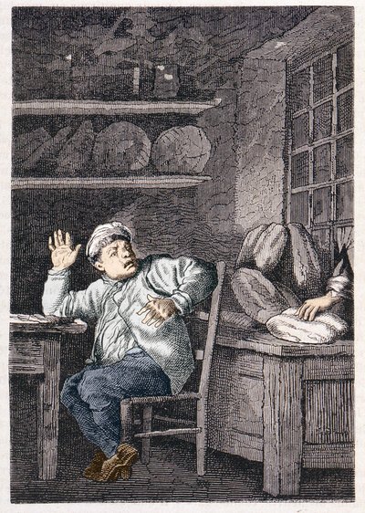 Jean Valjean repülése - Victor Hugo „Les Miserables” című könyvében, ill. írta: Brion, szerk. Hetzel és Lacroix alkotó: Gustave Brion