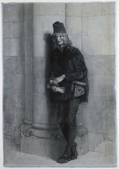 Pierre Gringoire. alkotó: Gustave Brion