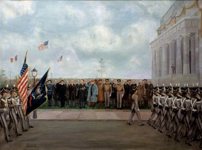 Gustav Brock (1881-1945) „A marechal Joffre Washingtonban küldetésben”. 1917 (olaj, vászon) alkotó: Gustave Brock