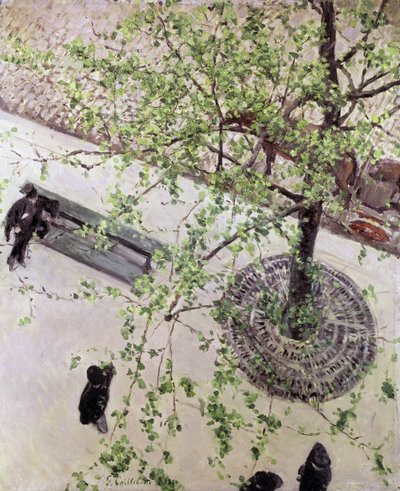 Boulevard felülről nézve, 1880 alkotó: Gustave Caillebotte