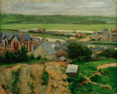 A Touques-völgy, Trouville alkotó: Gustave Caillebotte