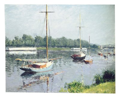 Az Argenteuil-medence, 1882 körül alkotó: Gustave Caillebotte