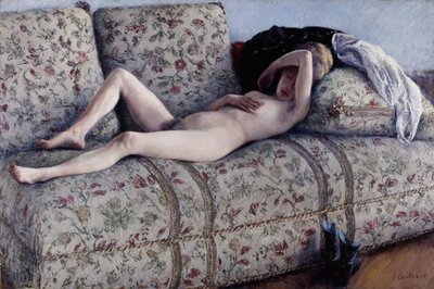 Akt a kanapén alkotó: Gustave Caillebotte