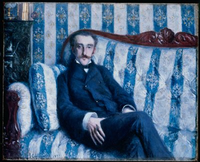 Monsieur R. portréja, 1877 alkotó: Gustave Caillebotte