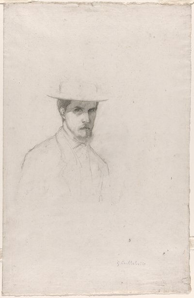Önarckép kalappal alkotó: Gustave Caillebotte
