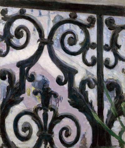 Kilátás az erkélyről - Kilátás az erkélyről - Gustave Caillebotte (1848-1894) festménye alkotó: Gustave Caillebotte