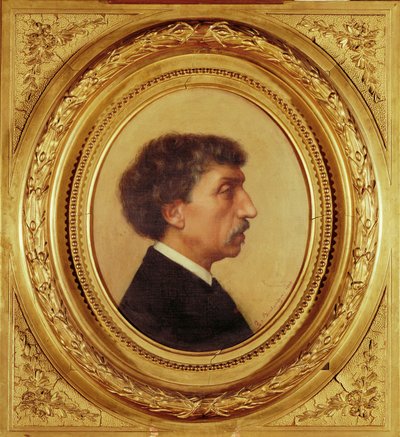 Charles Garnier, építész, akinek tervei az új ... alkotó: Gustave Clarence Rodolphe Boulanger