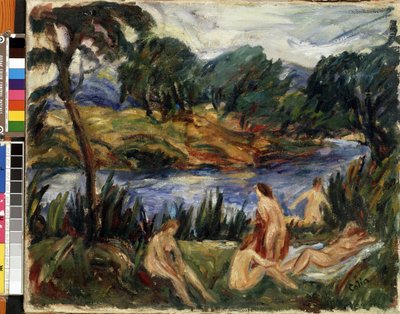 "Nők a folyónál" (Women at the river) Gustave Colin (1829-1910) festménye Olaj, vászon. Expresszionizmus. Mikalojus Konstantinas Ciurlionis Szépművészeti Múzeum, Kaunas, Litvánia alkotó: Gustave Colin