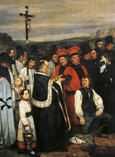 Temetés Ornansban alkotó: Gustave Courbet